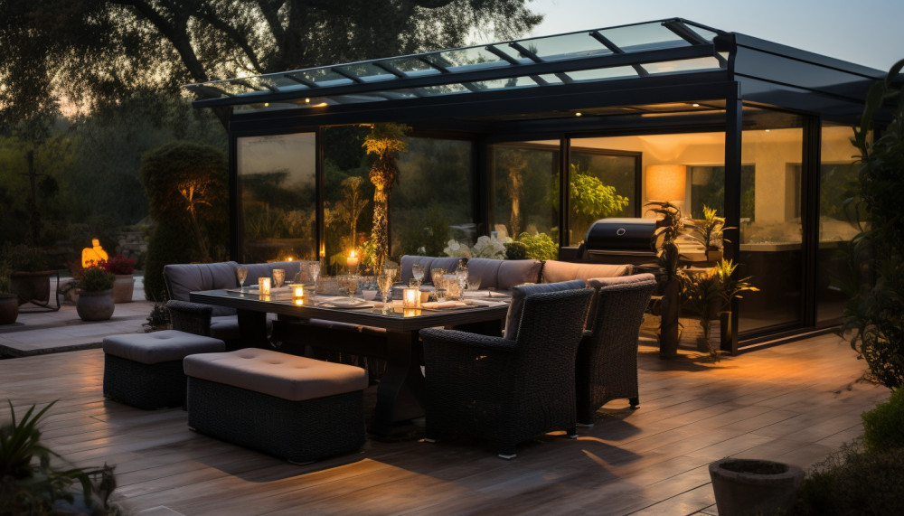 Pergola Bioclimatique : un produit qui permet de se protéger du soleil, de la pluie et de l’humidité U